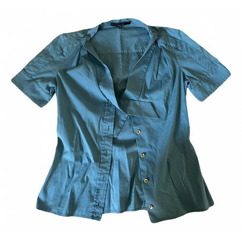 Pre-owned Gucci Blouse In Turquoise