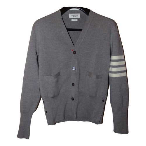 Pre-owned Thom Browne Wool Knitwear & Sweatshirt In Grey