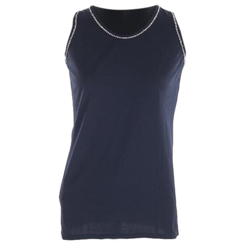 Pre-owned Allude Top In Navy