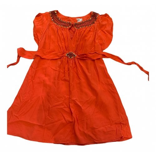 Pre-owned Alice By Temperley Silk Mini Dress In Orange