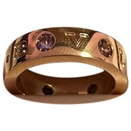Pre-owned Bvlgari Pink Gold Ring In Metallic