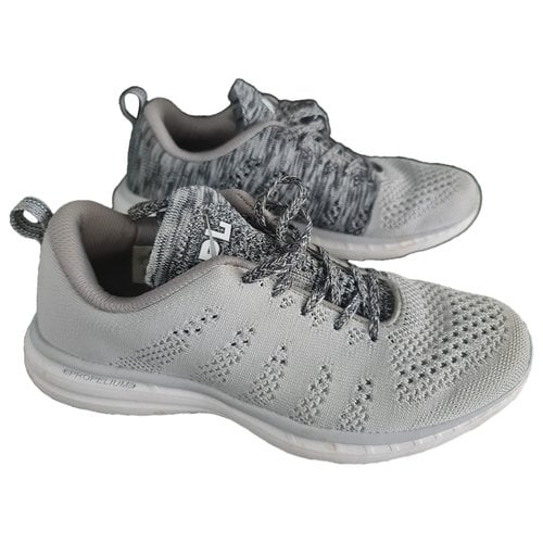 Pre-owned Apl Athletic Propulsion Labs Cloth Trainers In Grey