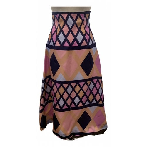 Pre-owned Emilia Wickstead Silk Mid-length Skirt In Multicolour