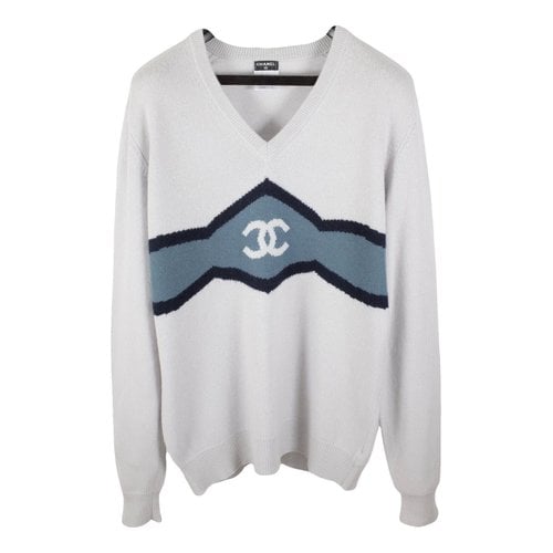 Pre-owned Chanel Cashmere Pull In Grey