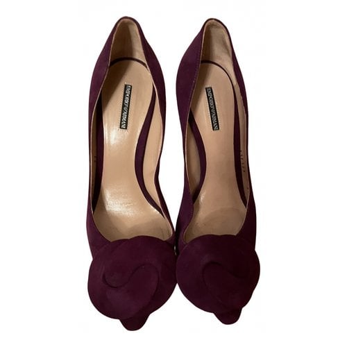 Pre-owned Emporio Armani Velvet Heels In Other
