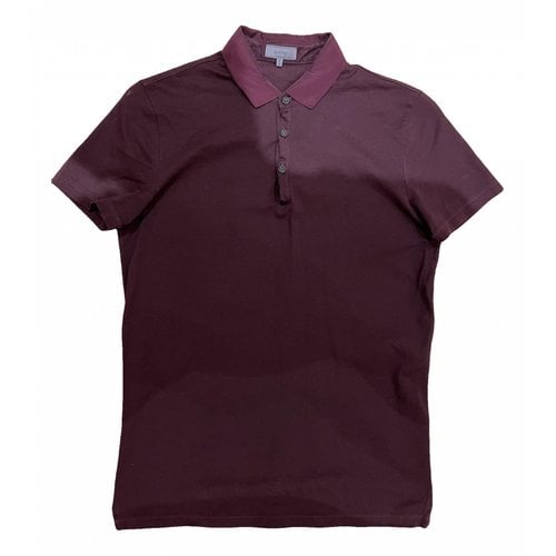 Pre-owned Lanvin Polo Shirt In Burgundy