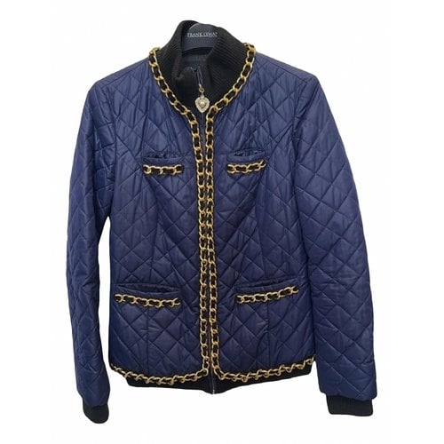 Pre-owned Moschino Love Biker Jacket In Blue