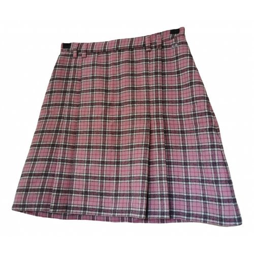 Pre-owned Burberry Mini Skirt In Pink