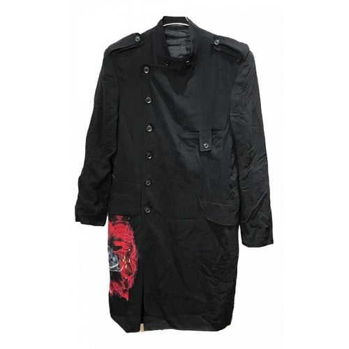 Pre-owned Yohji Yamamoto Cloth Coat In Black