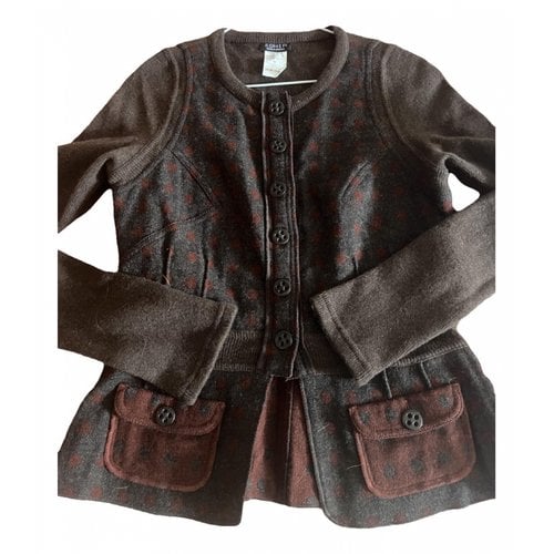 Pre-owned Sonia By Sonia Rykiel Wool Short Vest In Brown