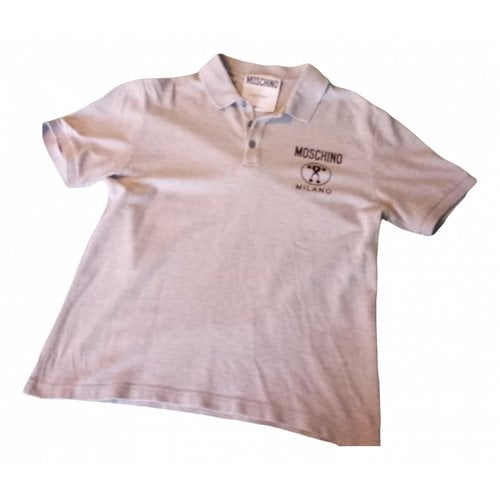 Pre-owned Moschino Polo Shirt In Grey