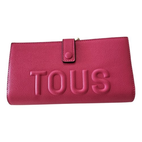 Pre-owned Tous Leather Wallet In Pink