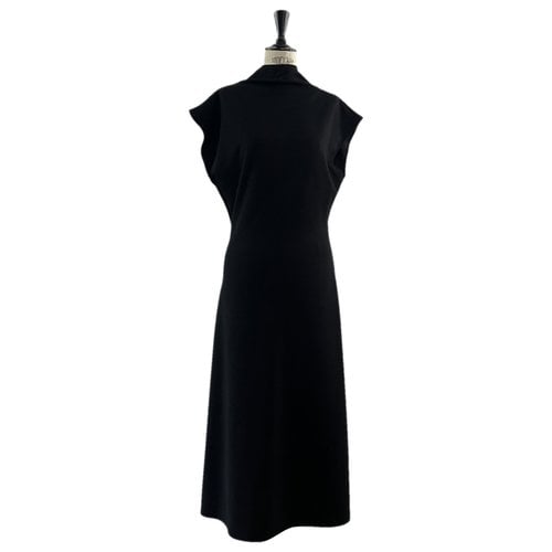 Pre-owned Gauchère Wool Mid-length Dress In Black