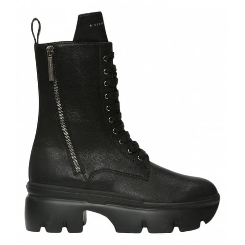 Pre-owned Giuseppe Zanotti Leather Snow Boots In Black