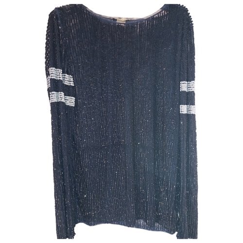 Pre-owned Pinko Glitter Tunic In Blue