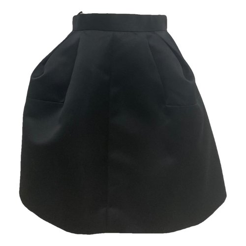 Pre-owned Dice Kayek Mini Skirt In Black