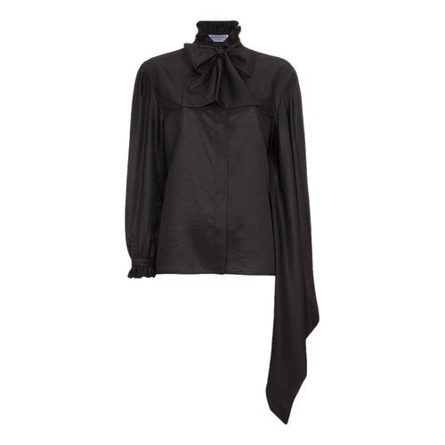 Pre-owned Balenciaga Silk Shirt In Black