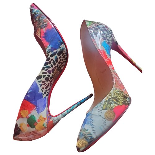 Pre-owned Christian Louboutin Leather Mules & Clogs In Multicolour