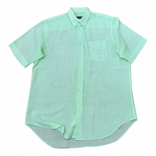 Pre-owned Burberry Linen Shirt In Green