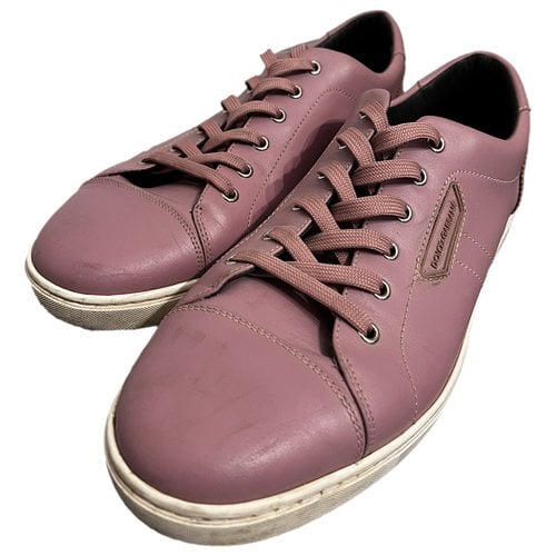 Pre-owned Dolce & Gabbana Low Trainers In Pink