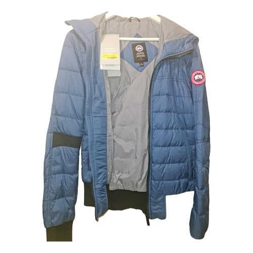 Pre-owned Canada Goose Cloth Puffer In Blue