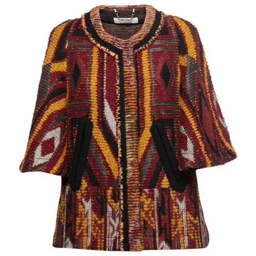 Pre-owned Chloé Wool Coat In Multicolour