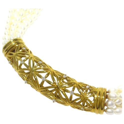 Pre-owned Tasaki Yellow Gold Necklace