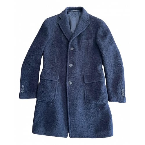 Pre-owned Tagliatore Wool Coat In Blue