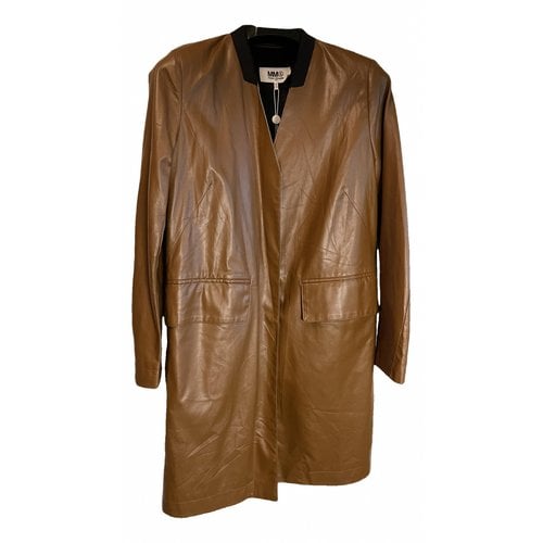 Pre-owned Maison Margiela Coat In Brown