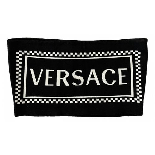 Pre-owned Versace Top In Black