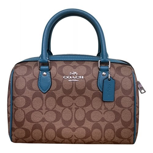 Pre-owned Coach Leather Satchel In Multicolour