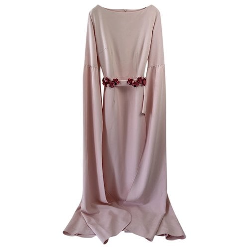 Pre-owned Safiyaa Maxi Dress In Pink