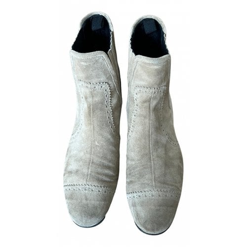 Pre-owned Balenciaga Boots In Beige