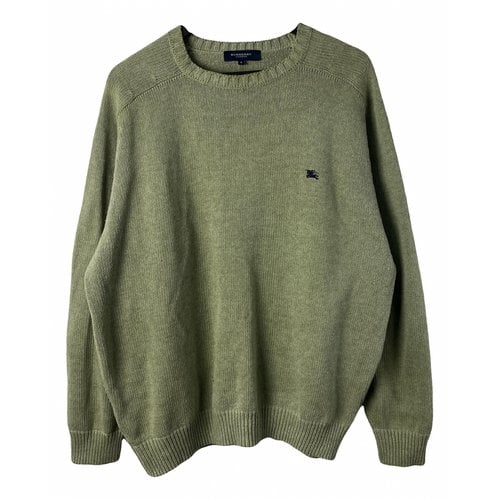 Pre-owned Burberry Pull In Green