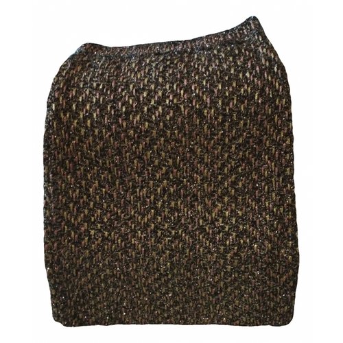 Pre-owned M Missoni Mid-length Skirt In Gold