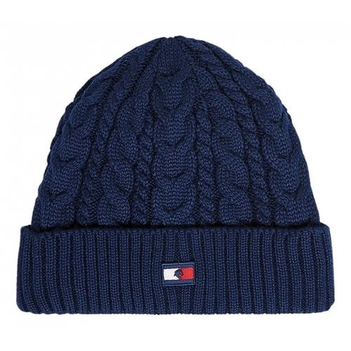 Pre-owned Tommy Hilfiger Beanie In Blue
