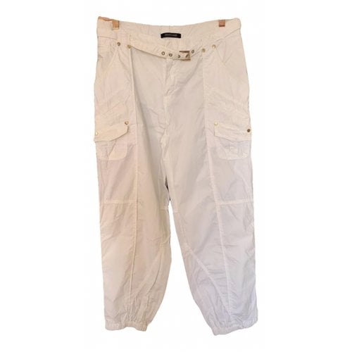 Pre-owned Roberto Cavalli Chino Pants In White