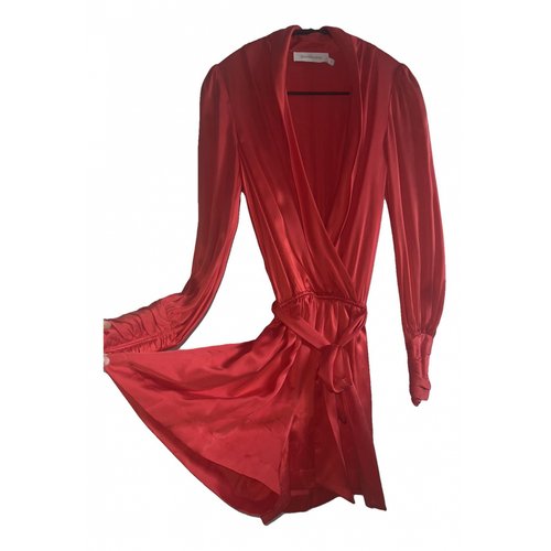 Pre-owned Zimmermann Silk Jumpsuit In Red
