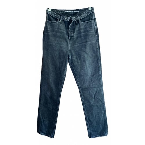Pre-owned Alexander Wang Jeans In Grey