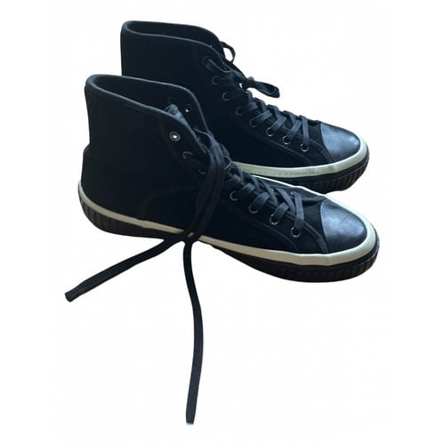 Pre-owned Allsaints Lace Ups In Black