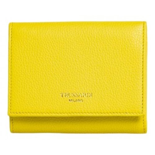 Pre-owned Trussardi Leather Wallet In Yellow