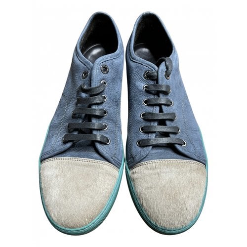 Pre-owned Lanvin Low Trainers In Blue
