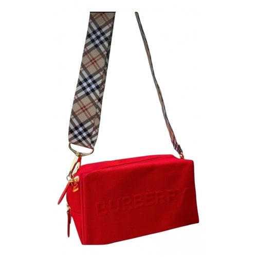 Pre-owned Burberry Handbag In Red