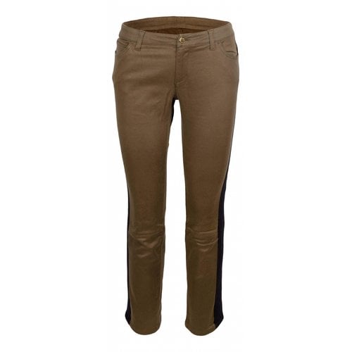 Pre-owned Louis Vuitton Trousers In Camel