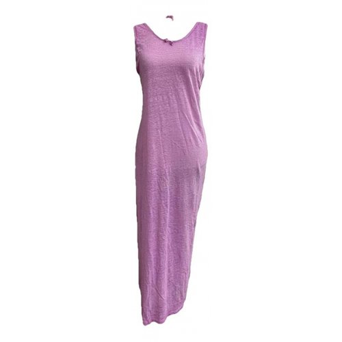 Pre-owned Young Fabulous & Broke Linen Maxi Dress In Pink