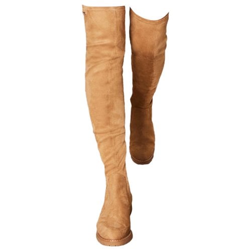 Pre-owned Les Tropeziennes Cloth Boots In Beige