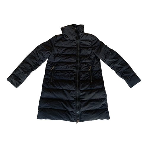 Pre-owned Moncler Long Puffer In Black