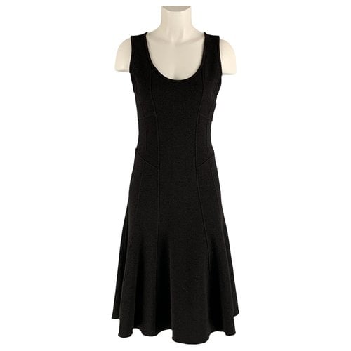 Pre-owned Armani Collezioni Wool Dress In Black