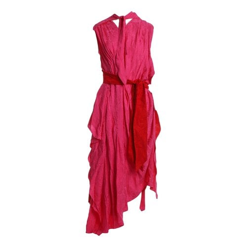Pre-owned Balenciaga Maxi Dress In Pink