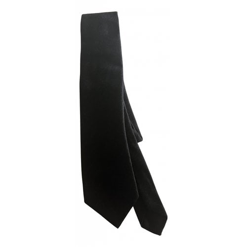 Pre-owned Kiton Cashmere Tie In Anthracite